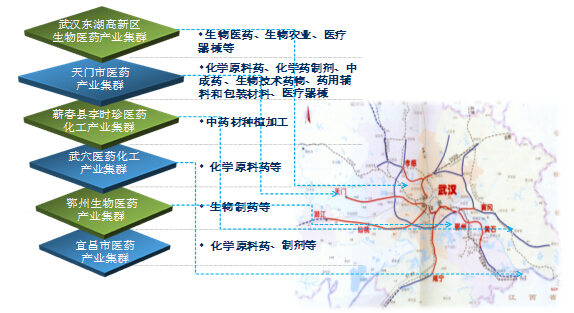孝感臨空經(jīng)濟(jì)區(qū)生物醫(yī)藥產(chǎn)業(yè)布局圖