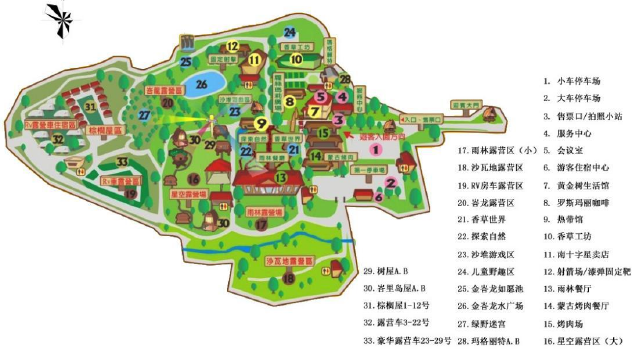 臺(tái)灣松田崗休閑度假農(nóng)莊露營(yíng)地平面規(guī)劃圖 臺(tái)灣松田崗休閑度假農(nóng)莊露營(yíng)地平面規(guī)劃圖