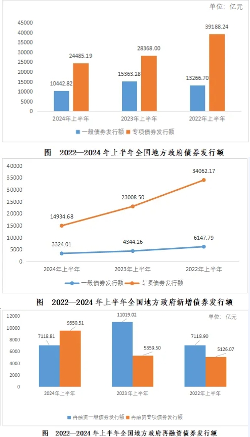 2024年1-6月份地方政府債券發(fā)行情況